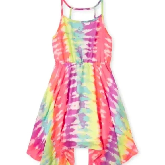 Children's Place Mommy & Me Matching Sharkbite Dresses - Adult XXL Kids M 7/8 - Picture 1 of 8